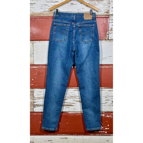 Levi's 512 Jeans Women's‎ High Waisted Tapered Leg Denim Blue - Picture 1 of 5